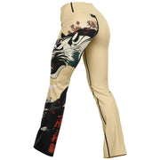 White Tiger Flare Leggings