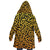 Yellow and Orange Leopard Microfleece Cloak - $89.99 - Free